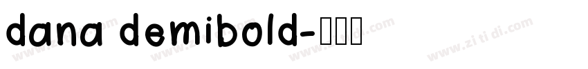 dana demibold字体转换